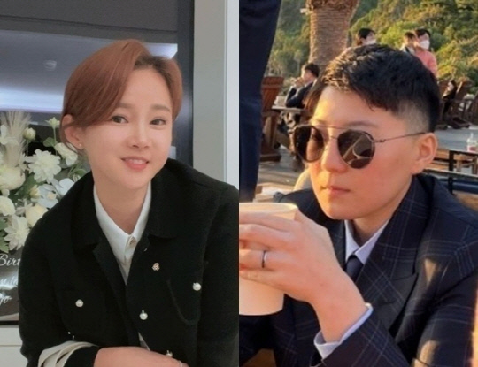 남현희(왼쪽)와 전청조.   [남현희 소셜미디어, 김민석 강서구의회 의원 제공]